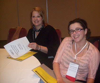 Colleen and Katie at NBCC in 2011